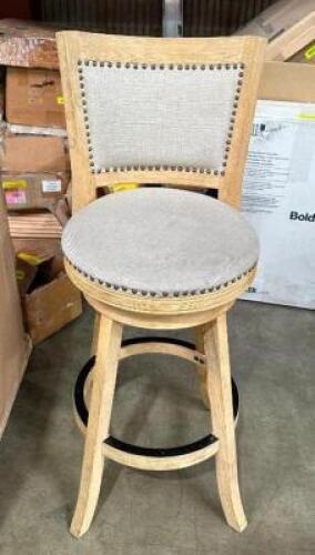 DESCRIPTION: SWIVEL BARSTOOL QTY: 1