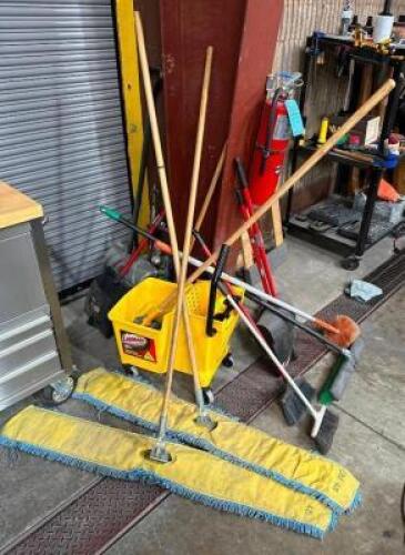 DESCRIPTION: ASSORTED CLEANING SUPPLIES AS SHOWN QTY: 1