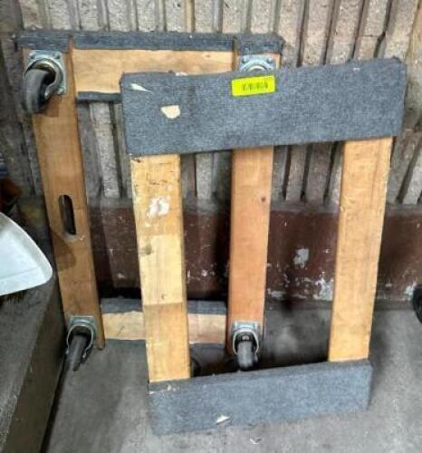 DESCRIPTION: (2) 4-WHEEL DOLLIES QTY: 2