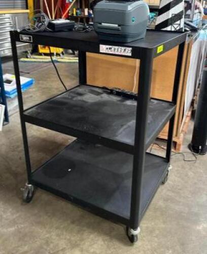 DESCRIPTION: AV CART INFORMATION: CONTENTS NOT INCLUDED SIZE: 25"X30"X42.5" QTY: 1