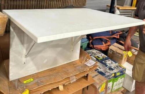 DESCRIPTION: (5) WALL MOUNT FOLDING OFFICE DESKS SIZE: 23.5"X30" QTY: 5