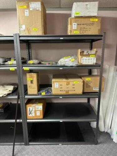 DESCRIPTION: 5-TIER METAL SHELVING UNIT INFORMATION: CONTENTS NOT INCLUDED SIZE: 48"X24"X72" QTY: 1