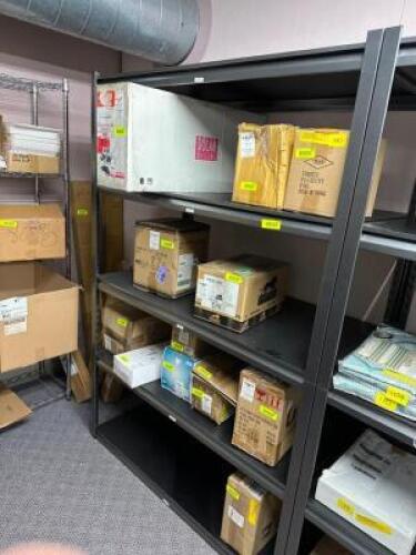 DESCRIPTION: 5-TIER METAL SHELVING UNIT INFORMATION: CONTENTS NOT INCLUDED SIZE: 48"X24"X72" QTY: 1