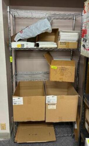 DESCRIPTION: 5-TIER WIRE SHELVING UNIT INFORMATION: CONTENTS NOT INCLUDED SIZE: 36"X14"X72" QTY: 1
