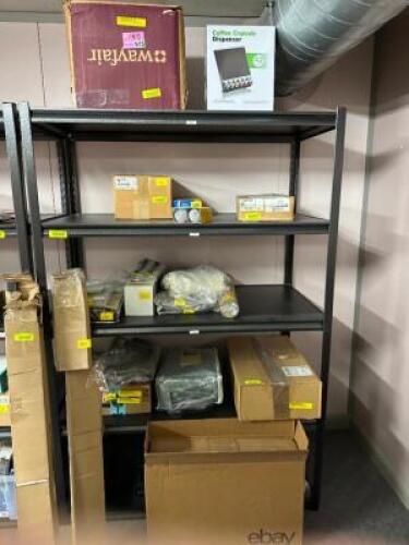 DESCRIPTION: 5-TIER METAL SHELVING UNIT INFORMATION: CONTENTS NOT INCLUDED SIZE: 48"X24"X72" QTY: 1