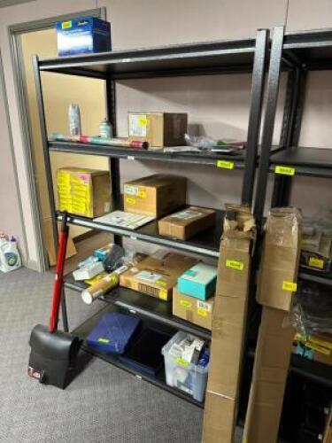DESCRIPTION: 5-TIER METAL SHELVING UNIT INFORMATION: CONTENTS NOT INCLUDED SIZE: 48"X24"X72" QTY: 1
