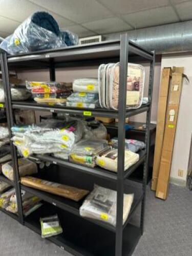 DESCRIPTION: 5-TIER METAL SHELVING UNIT INFORMATION: CONTENTS NOT INCLUDED SIZE: 48"X24"X72" QTY: 1