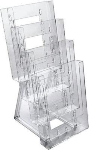 DESCRIPTION: FOUR-TIER BI-FOLD BROCHURE HOLDER BRAND/MODEL: AZAR QTY: 2