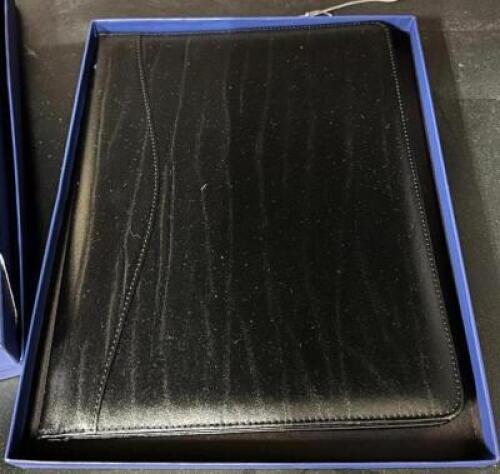 DESCRIPTION: (2) LEATHER FOLDERS QTY: 2
