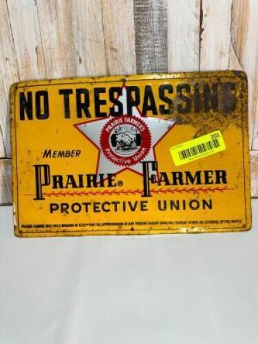 METAL NO TRESPASSING SIGN