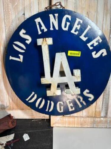 METAL LA DODGERS SIGN
