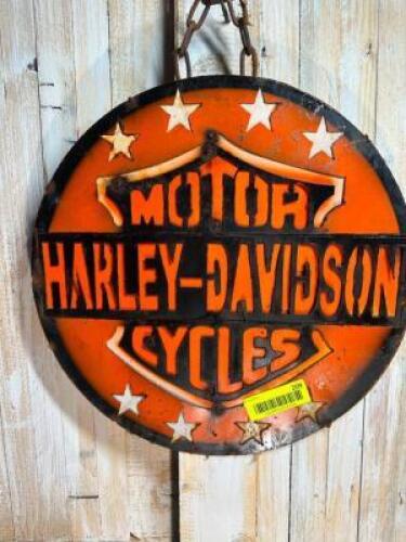 METAL HARLEY DAVIDSON SIGN