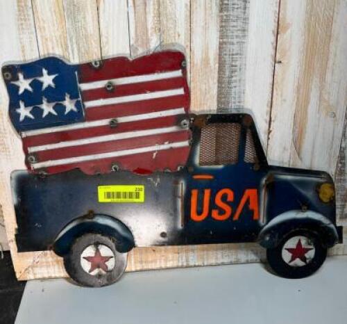 METAL USA TRUCK SIGN