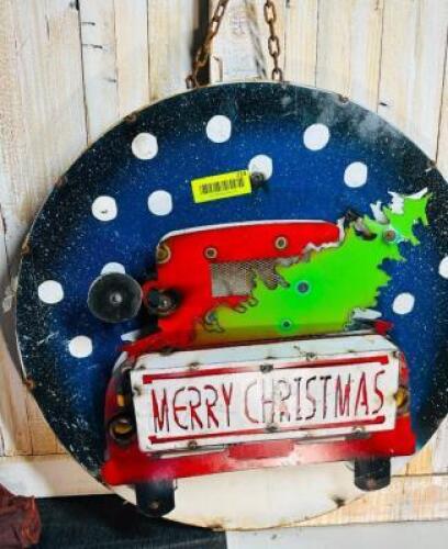 MERRY CHRISTMAS METAL SIGN
