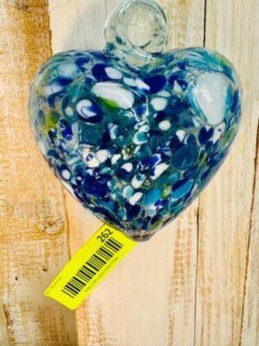 BLUE AND WHITE HEART