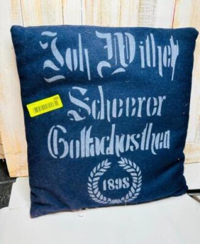 1894 DARK BLUE PILLOW