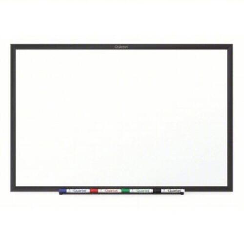DESCRIPTION: (1) DRY ERASE BOARD BRAND/MODEL: ACCO BRANDS #48LW91 INFORMATION: WHITE WITH BLACK FRAME SIZE: 48 IN DRY ERASE HT, 96 IN DRY ERASE WD, 1