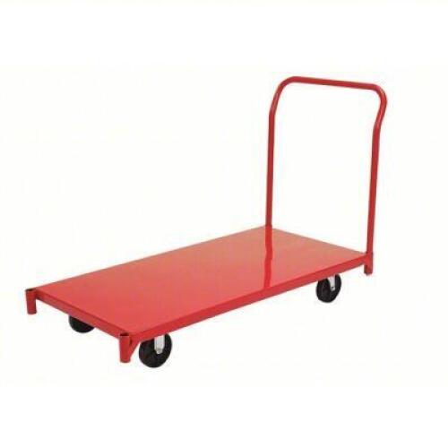 DESCRIPTION: (1) GENERAL PURPOSE STEEL-DECK PLATFORM TRUCK BRAND/MODEL: DAYTON #3BE79 INFORMATION: RED SIZE: 1,600 LB LOAD CAPACITY, PHENOLIC, SOLID,