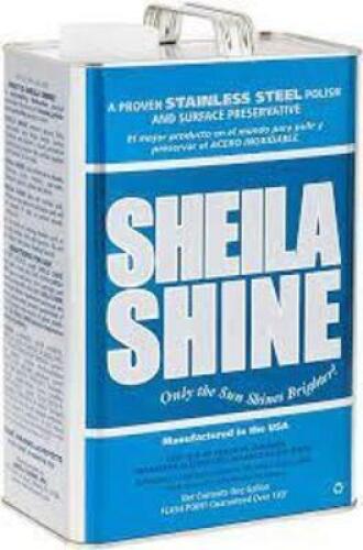 DESCRIPTION: (1) METAL (STAINLESS STEEL) POLISH BRAND/MODEL: SHEILA SHINE #5URF9 SIZE: 1 GALLON RETAIL$: $228.57 EA QTY: 1