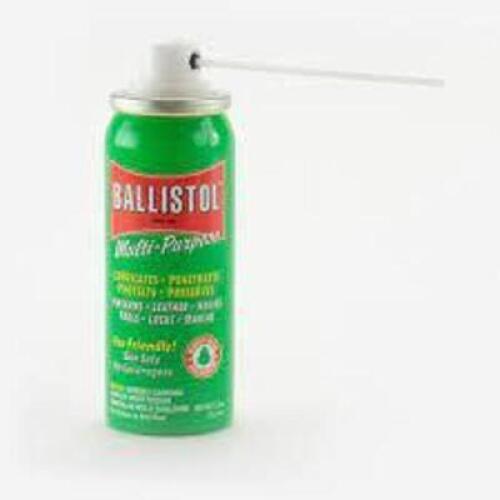 DESCRIPTION: (10) CNAS OF MULTIPURPOSE LUBRICANT BRAND/MODEL: BALLISTOL INFORMATION: TOOL OIL SIZE: 1.5 OZ RETAIL$: $6.00 EA QTY: 10