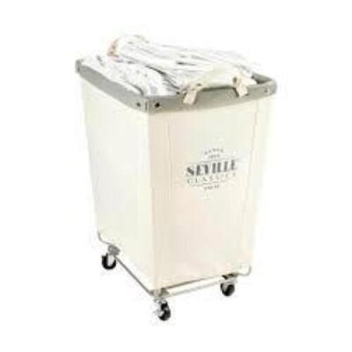 DESCRIPTION: (1) HEAVY DUTY MOBILE LAUNDRY HAMPER BRAND/MODEL: SEVILLE CLASSICS #WEB703 INFORMATION: CANVAS SIZE: EXTRA LARGE RETAIL$: $59.99 EA QTY: