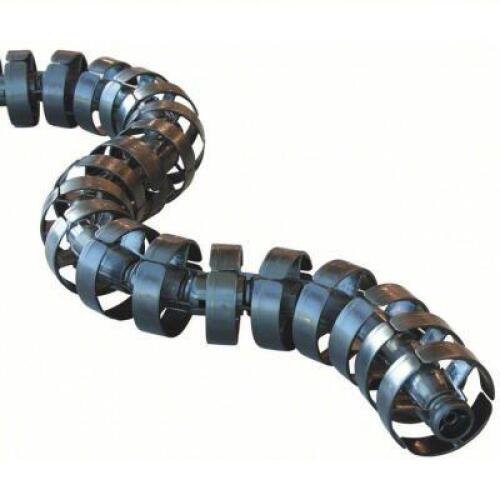 DESCRIPTION: (3) CABLE AND HOSE CARRIER BRAND/MODEL: ROBOTRAX #4NGA7 INFORMATION: BLACK SIZE: R040, 3 CHANNELS, 1.6 IN, 0.3 IN MAX CABLE DIA, 39.4 IN