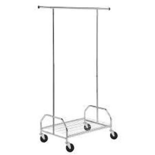 DESCRIPTION: (1) ADJUSTABLE GARMENT RACK BRAND/MODEL: HONEY CAN DO SIZE: 70" RETAIL$: $40.00 EA QTY: 1