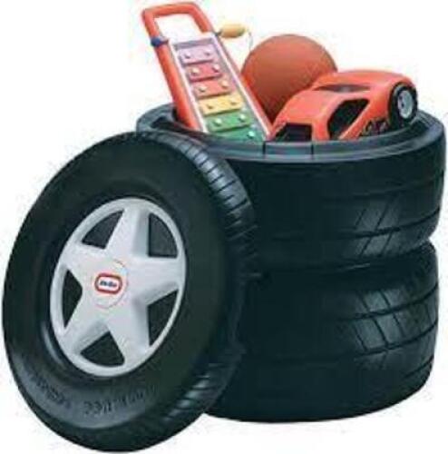 DESCRIPTION: (1) RACING TIRE TOY CHEST BRAND/MODEL: LITTLE TIKES INFORMATION: TOYS NOT INCLUDED SIZE: 2+ RETAIL$: $51.99 EA QTY: 1