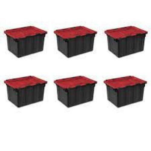 DESCRIPTION: (1) CASE OF (6) INDUSTRIAL TOTE BRAND/MODEL: STERILITE #1461 INFORMATION: BLACK AND RED SIZE: 12 GALLON RETAIL$: $71.63 EA QTY: 1