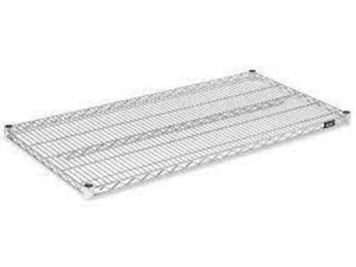 DESCRIPTION: (1) CASE OF (4) RACK SHELVES BRAND/MODEL: ULINE INFORMATION: STAINLESS SIZE: 48X24 RETAIL$: $158.78 EA QTY: 1
