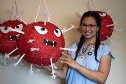 DESCRIPTION: (1) COVID PINATA QTY: 1