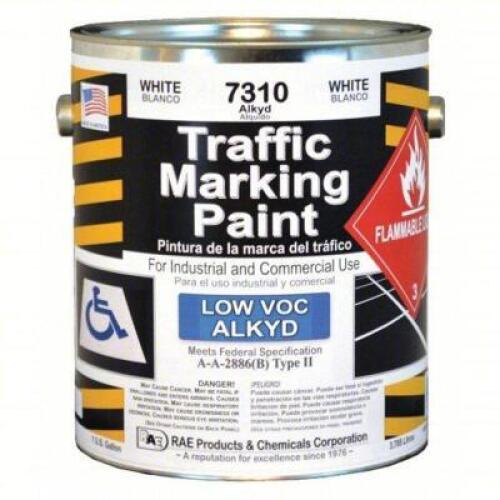 DESCRIPTION: (2) ALKYD SOLVENT BASE TRAFFIC ZONE MARKING PAINT BRAND/MODEL: RAE #4YNX9 INFORMATION: WHITE SIZE: 1 GALLON RETAIL$: $67.24 QTY: 2