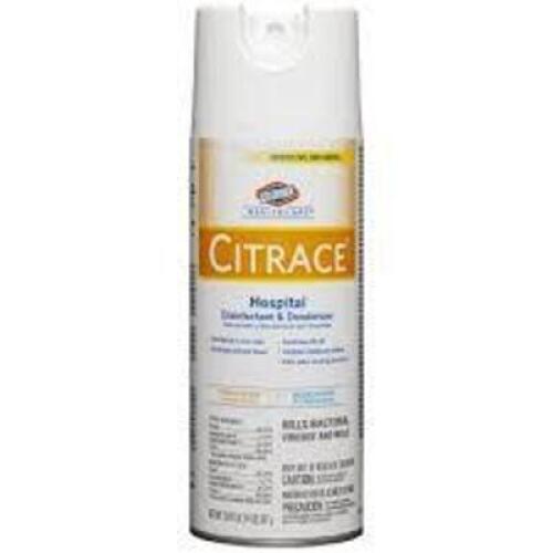 DESCRIPTION: (6) HOSPITAL DISINFECTANT AND SANITIZER BRAND/MODEL: CLOROX HEALTHCARE INFORMATION: CITRACE SIZE: 14 OZ RETAIL$: $13.85 EA QTY: 6
