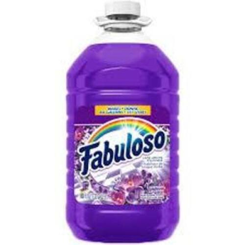 DESCRIPTION: (1) MULTI-PURPOSE CLEANER BRAND/MODEL: FABULOSO INFORMATION: LAVENDER SIZE: 1 GALLON RETAIL$: $7.99 EA QTY: 1