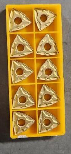 DESCRIPTION: (10) WNMG CARBIDE TURNING INSERTS BRAND/MODEL: SUMITOMO WNMG080408-MA RETAIL$: 21.80 OER INSERT QTY: 10