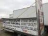 17'5" X 90" SINGLE AXLE ADVERTISING TRAILER W/ BANNER FRAMES, SOLAR PANEL, LED LIGHT STRIPS, AND (3) TRAILER STANDS - 10