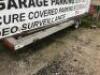 17'5" X 90" SINGLE AXLE ADVERTISING TRAILER W/ BANNER FRAMES, SOLAR PANEL, LED LIGHT STRIPS, AND (3) TRAILER STANDS - 14