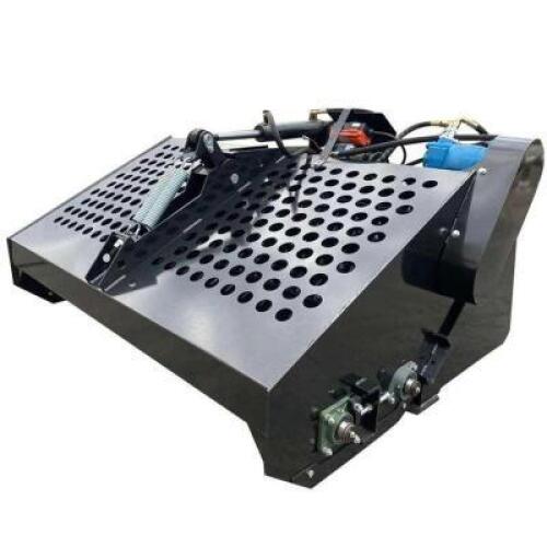TOPCAT 72" SKID STEER LOADER LANDSCAPE RAKE ROCK ATTACHMENT.