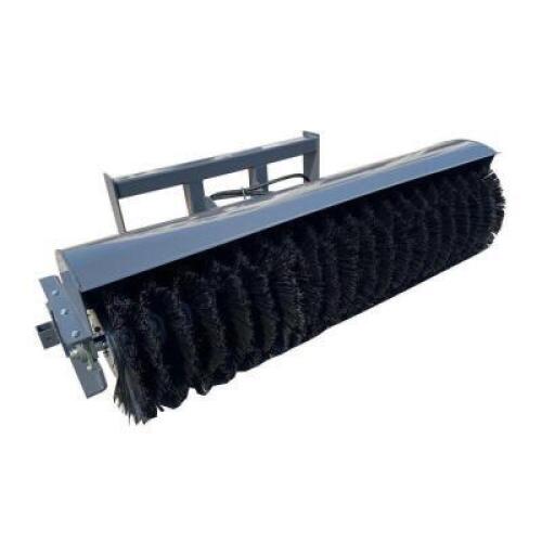 WOLVERINE 72" HYDRAULIC SKID STEER ROTARY BROOM ATTACHMENT.