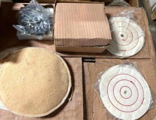 PALLET AND CONTENTS - APPROX 8 ASSORTED BUFFING PADS