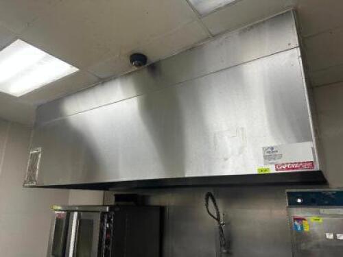 DESCRIPTION: CAPTIVE AIR 10' X 54" STAINLESS EXHAUST HOOD SYSTEM. BRAND / MODEL: CAPTIVE AIRE ADDITIONAL INFORMATION W/ EXHAUST FAN ON ROOF. NO FIRE S