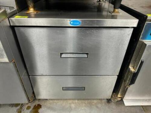 DESCRIPTION: RANDELL 24" TWO DRAWER WORK TOP COOLER. BRAND / MODEL: RANDELL ADDITIONAL INFORMATION 115 VOLT, 1 PHASE. SIZE 24" LOCATION: KITCHEN QTY: