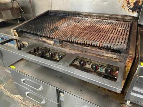 DESCRIPTION: 48" RADIANT CHARBROILER. ADDITIONAL INFORMATION NATURAL GAS. SIZE 48" LOCATION: KITCHEN QTY: 1