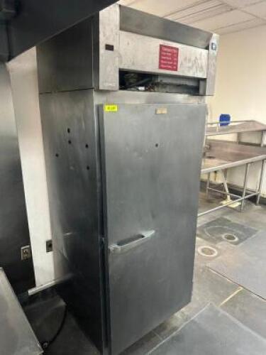 DESCRIPTION: MCCALL UPRIGHT FREEZER. BRAND / MODEL: McCALL 1-1024UF ADDITIONAL INFORMATION 115 VOLT, 1 PHASE. LOCATION: KITCHEN QTY: 1