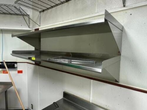 DESCRIPTION: (2) 60" X 20" STAINLESS WALL SHELVES. SIZE 60" X 24" LOCATION: KITCHEN THIS LOT IS: SOLD BY THE PIECE QTY: 2
