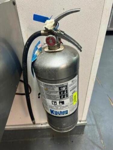 DESCRIPTION: WET CHEMICAL FIRE EXTINGUISHER ADDITIONAL INFORMATION W/ 2019 CHARGE LOCATION: KITCHEN QTY: 1