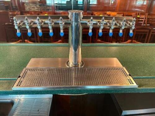 DESCRIPTION: GLYCOL SYSTEM W/ TAP LINES AND 10 GROUP TAP HEAD. ADDITIONAL INFORMATION ALUMINUM DUNNAGE KEG RACK INCLUDED. LOCATION: KITCHEN QTY: 1