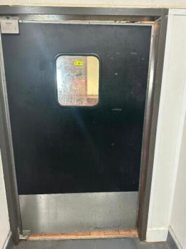 DESCRIPTION: 36" X 80" ELIASON SWING DOOR BRAND / MODEL: ELIASON ADDITIONAL INFORMATION TOOLS AND LABOR NEEDED FOR REMOVAL LOCATION: KITCHEN QTY: 1
