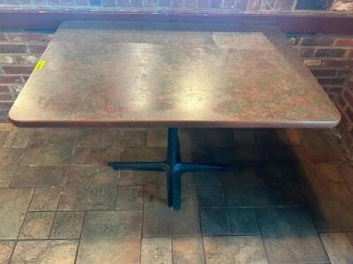 DESCRIPTION: (2) 44" X 30" COMPOSITE TOP TABLES W/ BASE LOCATION: BAR THIS LOT IS: SOLD BY THE PIECE QTY: 2