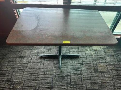 DESCRIPTION: (2) 44" X 30" COMPOSITE TOP TABLES W/ BASE LOCATION: MAIN SEATING THIS LOT IS: SOLD BY THE PIECE QTY: 2